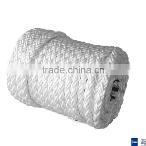 220mtrs White Color 8 Strand Braid Polypropylene Marine Hawser thumbnail-1