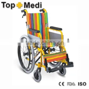 Medical Pediatric Manual Aluminum Wheelchair for Sale thumbnail-1