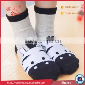 Moccasin Slipper Cute Cartton Pattern Tube Cotton Sock thumbnail-1