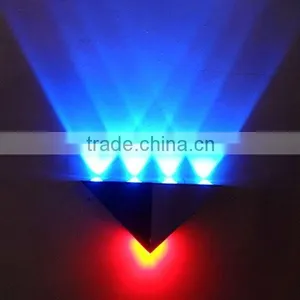2013 Best Sale Epistar Chips Triangle Brushed Aluminum 5w Wall Light thumbnail-1