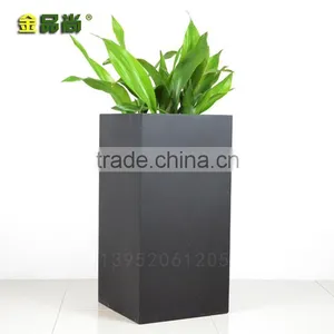 Matt White Rectangular uv Resistant Glass Fiber Urn thumbnail-4