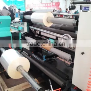 Vertical Type PE PET BOPP PVC FILM ROLL SLITTING MACHINE thumbnail-2
