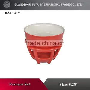 Hot Sale Ceramic Colorful Chocolate Fondue for Hotel thumbnail-2