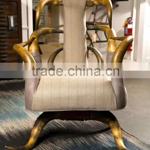 Stylish Horn Chair Office Chair Royal Chair Horn Dinnnig Table thumbnail-5