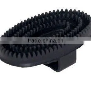 Steel Curry Comb With Handle thumbnail-1