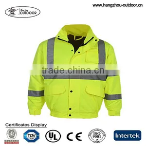 hi Vis Yellow Reflective Waterproof Jackets thumbnail-1