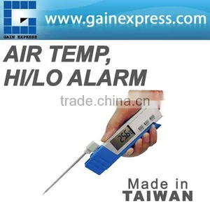 Handheld Foldable Needle Type Thermometer w/ Air Temperature Hi/Lo Alarm Made in Taiwan thumbnail-1