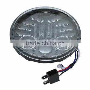 Black&Chrome 5-3/4'' 5.75" Daymaker Projector Headlight For CVO Dyna Fat Street Bob thumbnail-1
