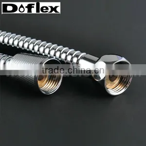 1.8m Stainless Steel Handheld Shower Hoses Double-lock F1/2" * F1/2" thumbnail-1