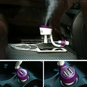 Car Air Purifier Usb Air Humidifier Aromatherapy Diffuser Car Aroma Diffuser Cool Mist Ultrasonic Humidifier thumbnail-2