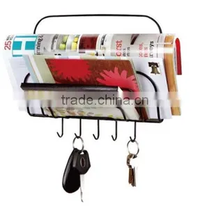 Wall Hanging 5-Tier Letter & Magazine Rack And Keys Holder thumbnail-1