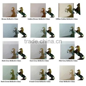 4mm 5mm 6mm 8mm 10mm Dark Green Reflective Glass thumbnail-1