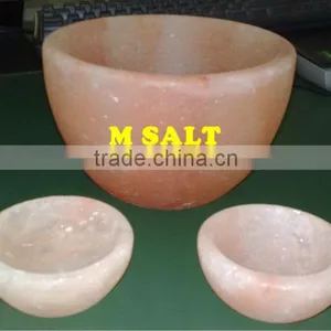 100% Food Grade Himalayan Crystal Rock Salt Bowl thumbnail-1