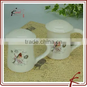 Ceramic Bird Design Salt Pepper Pots With Handgrip thumbnail-1