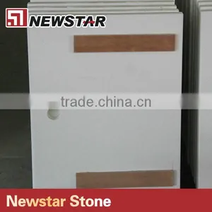 Pure White Compressed White Quartz Surface Table Top thumbnail-1