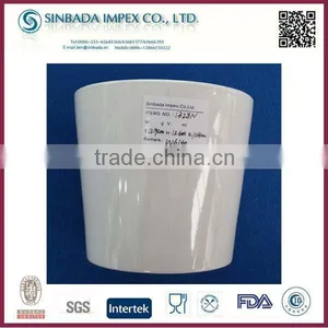 White Ceramic Bulk Flower Pots Wholesale thumbnail-1