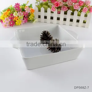 Hospitality Hotel Supply Ceramic Baking Dish Custom Logo Bakeware thumbnail-3