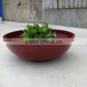 FO-247 Bowl Type Fiber Glass Flower Pot thumbnail-2