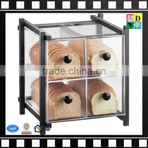2016 Wholesale Custom-made Countertop Acrylic Short Bakery Display Case/bread,cookies,pastry Storage Display Cabinet thumbnail-2