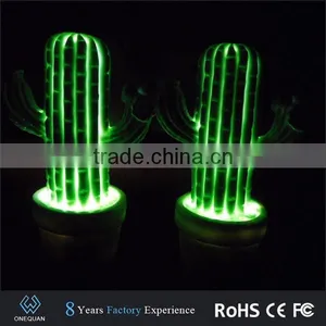 New Style Green Plants Cactus Led Night Light Decoration thumbnail-6