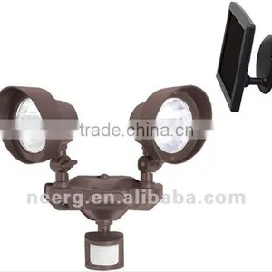 Super Bright Dual Head Solar PIR Security Light thumbnail-1