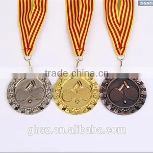 Best Selling Golden Zinc Alloy Table Tennis Medal thumbnail-4