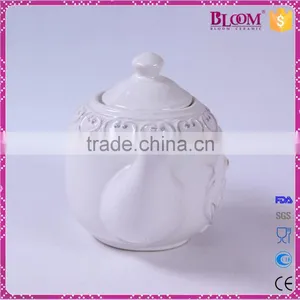 Cheap Chinese Custom White Ceramic Tea Pot thumbnail-4