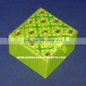 Zari Hand Embroidery Jewellery Box thumbnail-1