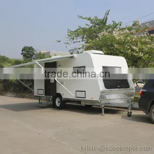 OEM Travel Caravan Trailer With Tent Furniture Fridge For Sale thumbnail-1