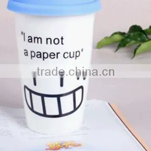 2016 Made in China Wholesale Ceramic Tea Cup With Cover thumbnail-1