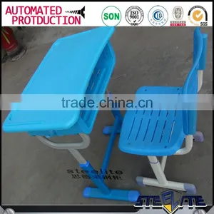 Adjustable Leg Kids Cartoon Study Table and Chair School Plastic Table and Chair for Kids thumbnail-6