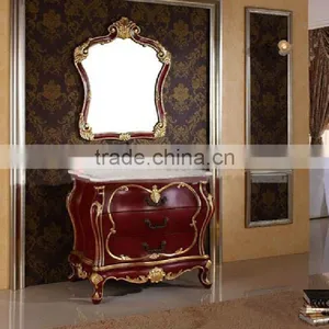 French Bathroom Vanity;Hand Carved Mirror Cabinet,Classical Bathroom Cabinet;Bathroom Furniture(BF08-4035) thumbnail-1