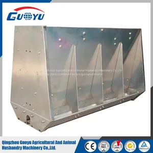 Galvanized Livestock Feeding Trough/Pig Chicken Farming Equipment/Automatic Trough for Sale thumbnail-1