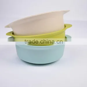 Bamboo Fiber Bowl With Small Handle thumbnail-3