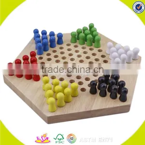 Wholesale Baby Wooden Checkers Popular Kids Wooden Checkers Interesting Children Wooden Toy Checkers W11A034 thumbnail-1