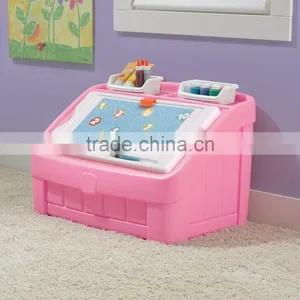 2016 New Custom Children Room Pink Plastic Toys Big Storage Box From ICTC Factory thumbnail-2