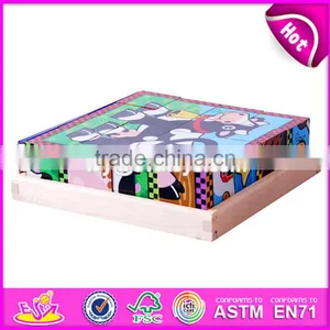 2017 New Design Educational Toy Children Wooden Cube Puzzle W14F055 thumbnail-3