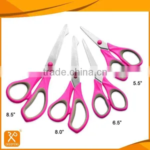 5''/6''/7''/8'' Colorful Rubber Handle Office Scissors Set thumbnail-1