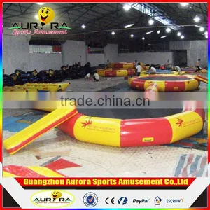 High Quality Jumping Trampoline Inflatable Water Trampoline Inflatable Floating Island for Sale thumbnail-1
