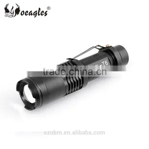 Oeagles White Light T6 Zoomable Mini LED Flashlight Torch Kit thumbnail-3