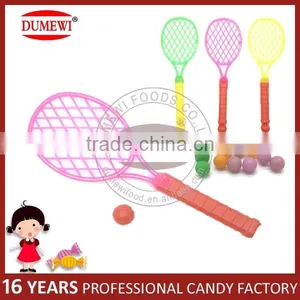 Children Plastic Tennis Racket Toy Candy thumbnail-1