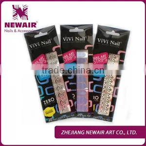 Zhejiang Yiwu Vivi Nail Peel off Full Cover Polish Nail Strips Nail Stickers thumbnail-4