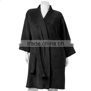 Long Sleeves Wholesale Bathrobe,custom Blank Cotton Bathrobe for Women thumbnail-3