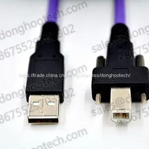 USB 2.0 Locking Cable Hi Speed A to B Printer Port Device Cables thumbnail-1