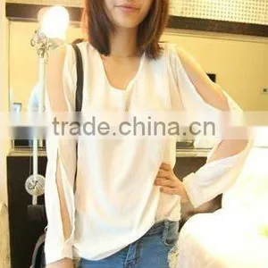 Sexy Women Pure Col Chiffon Clothing Designs Fashionable 2013 thumbnail-1