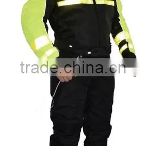 Factory Produce Multi-Language Sites Occupational Safety Officer Reflective Tapes Long Coat thumbnail-1