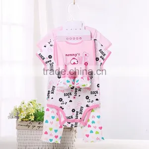 Wholesale Western Style Short Sleeve Knitted Baby Gift Set Clothes thumbnail-2