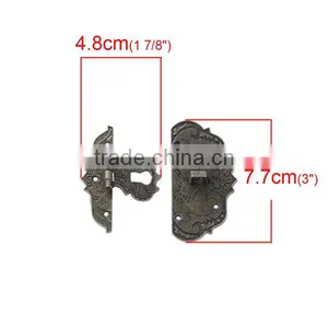 Cabinet Accessories Zinc Based Alloy Antique Bronze Pattern Carved Case Locks thumbnail-2
