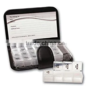 7 Day Weekly Pill Travel Medicine Box Dispenser Tablet Holder Organiser 7 Day Pill Wallet thumbnail-3