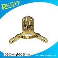 Zinc Alloy Gold Plating Arc Hinge thumbnail-1